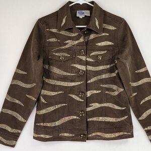 ‼️SALE‼️ DG2 by Diane Gilman Jacket with Gold Accents (m)